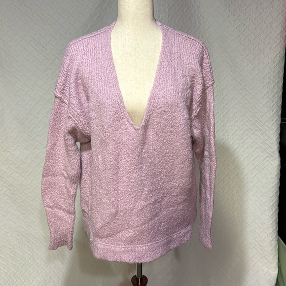 Free People Sweaters - Free People Super Soft XS Pink V Neck Sweater